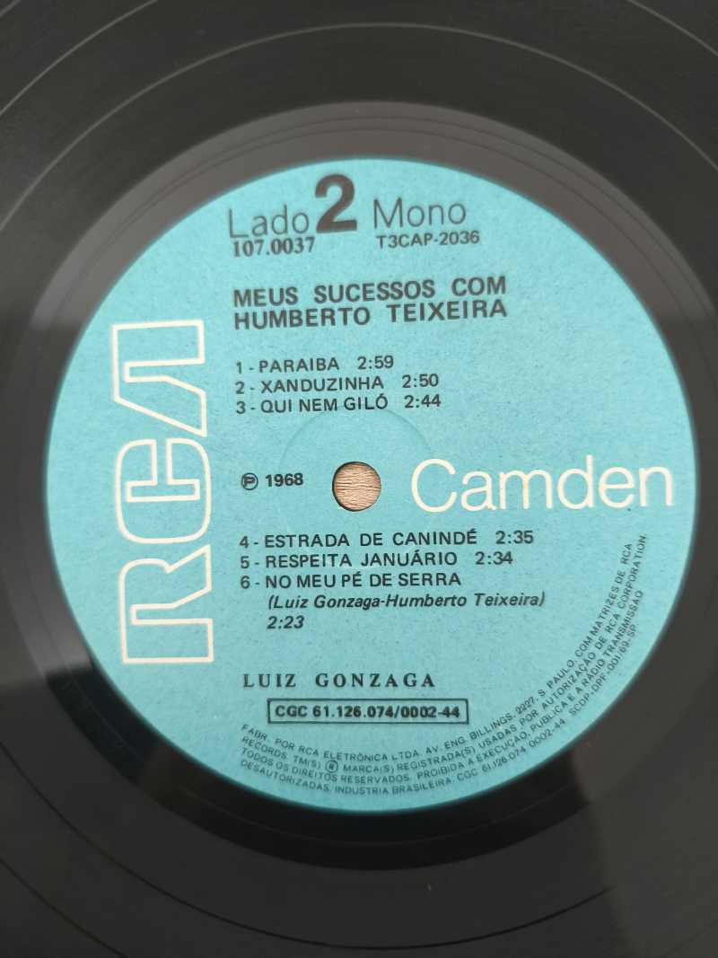 Lp Vinil Luiz Gonzaga Meus Sucessos Com Humberto Teixeira