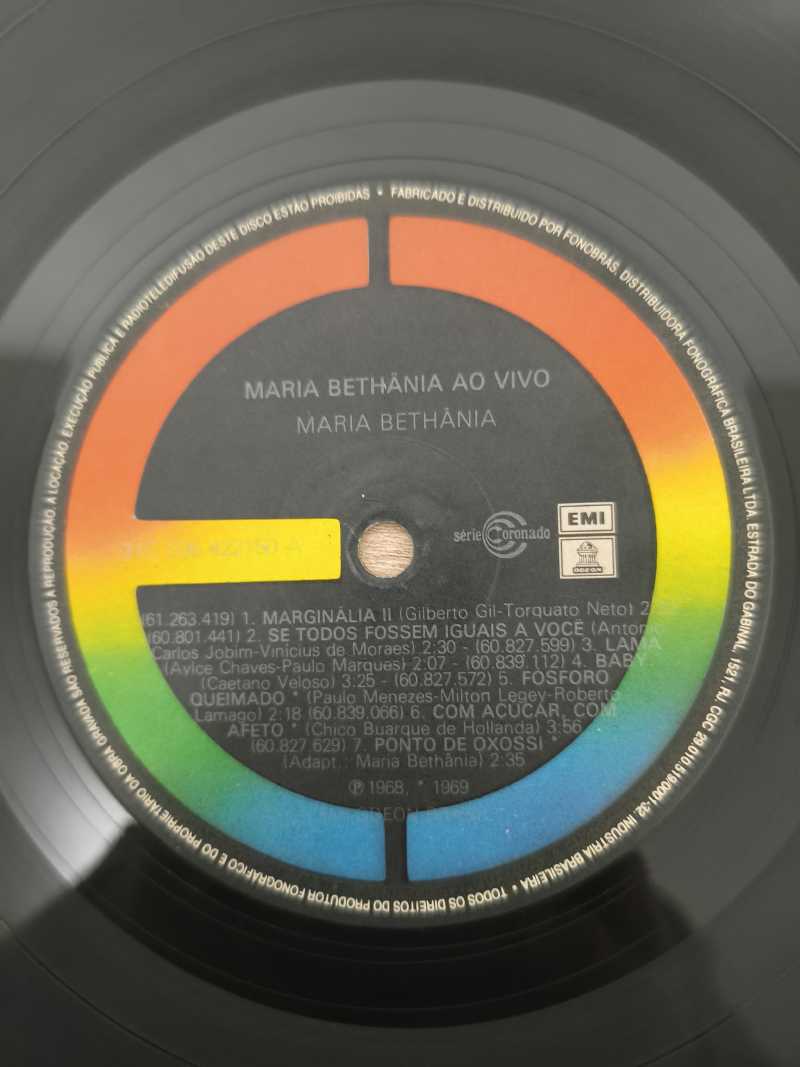 Lp Vinil Maria Bethânia Ao Vivo