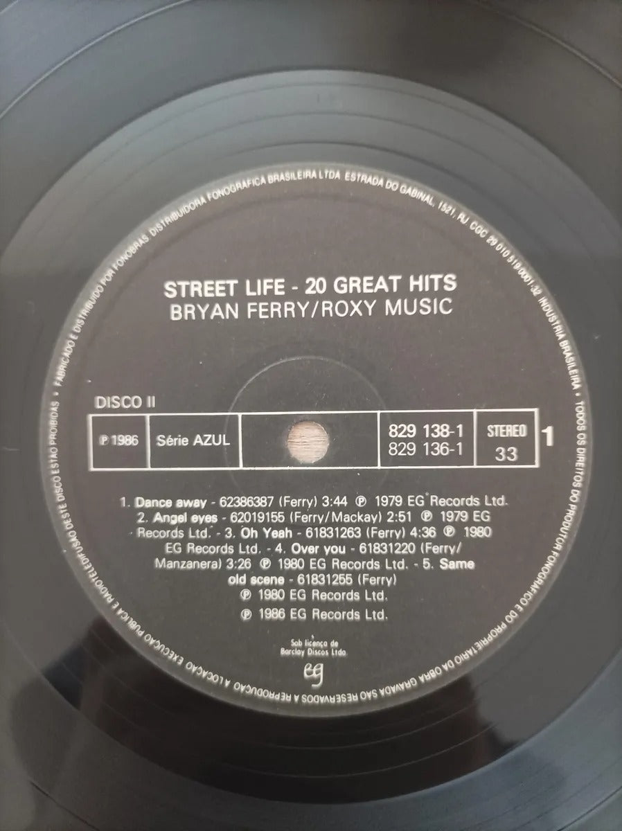 Lp Vinil Bryan Ferry Street Life 20 Great Hits Duplo