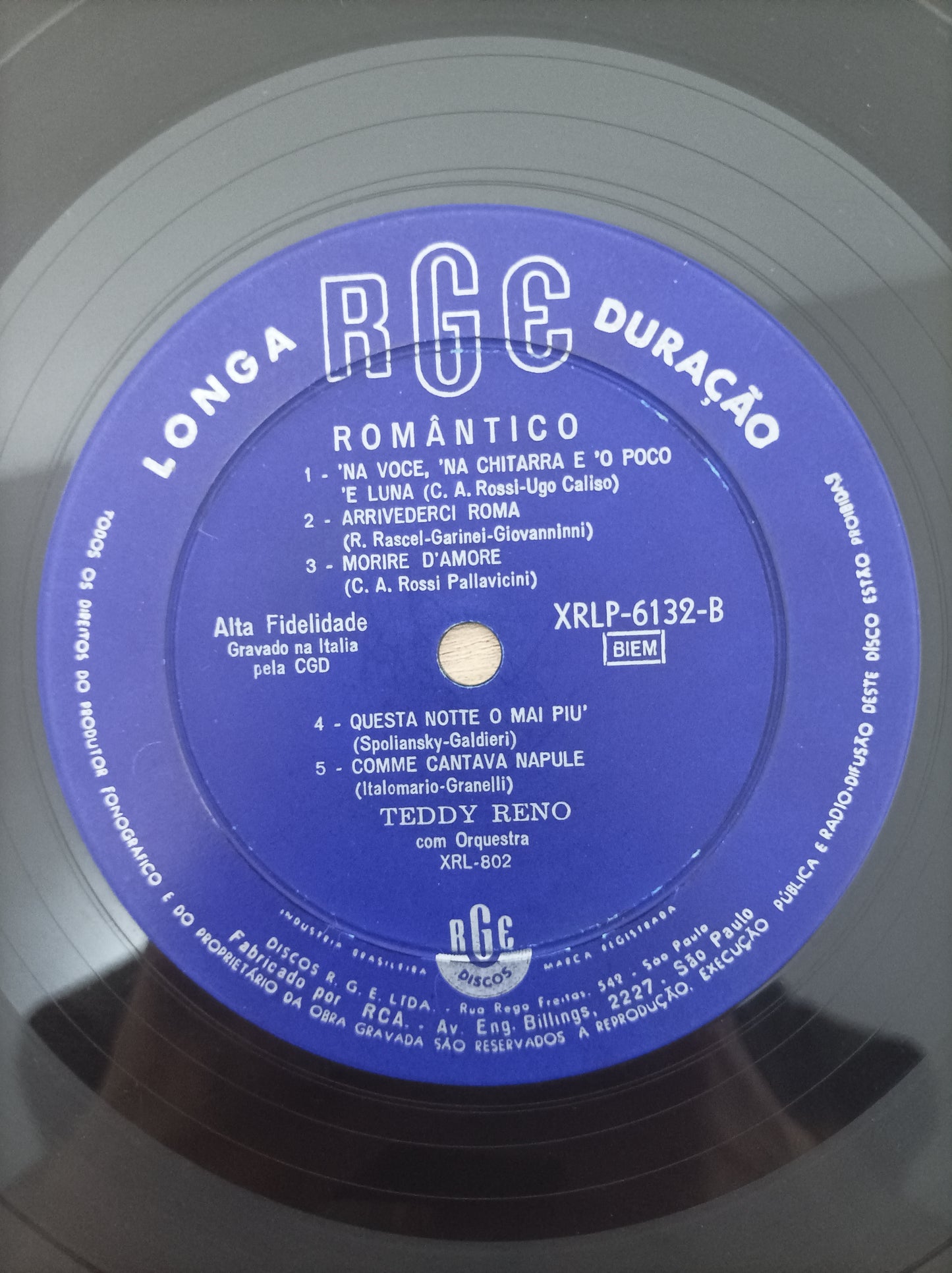 Lp Vinil Teddy Reno Romântico
