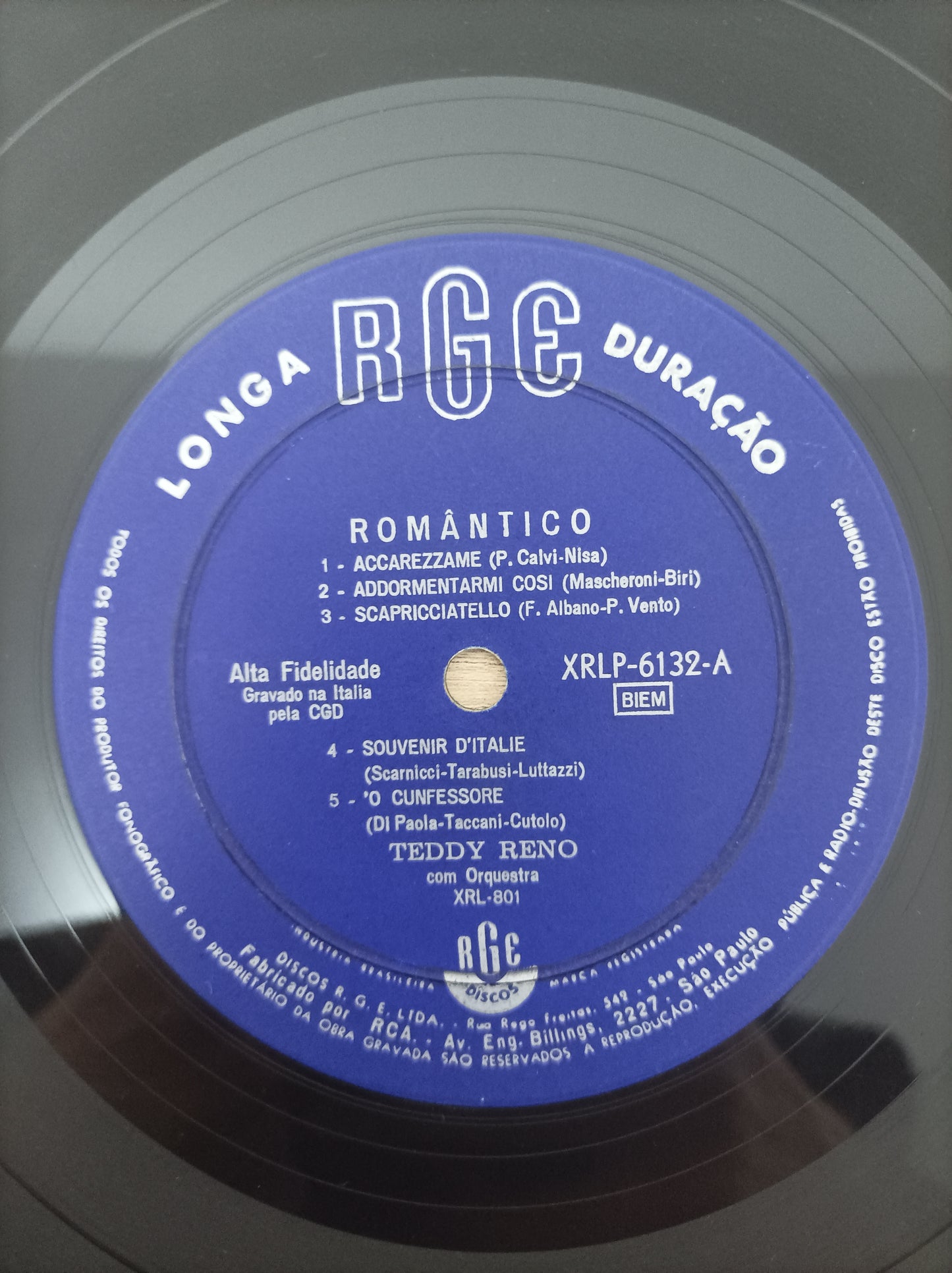 Lp Vinil Teddy Reno Romântico