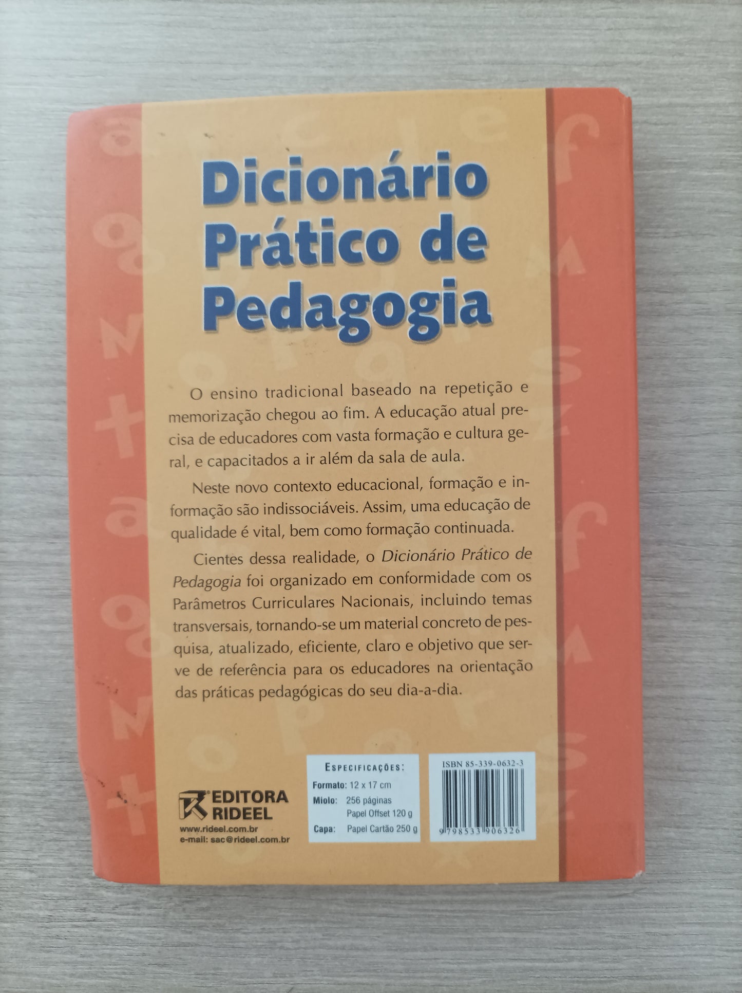 Livro Dicionário Prático De Pedagogia