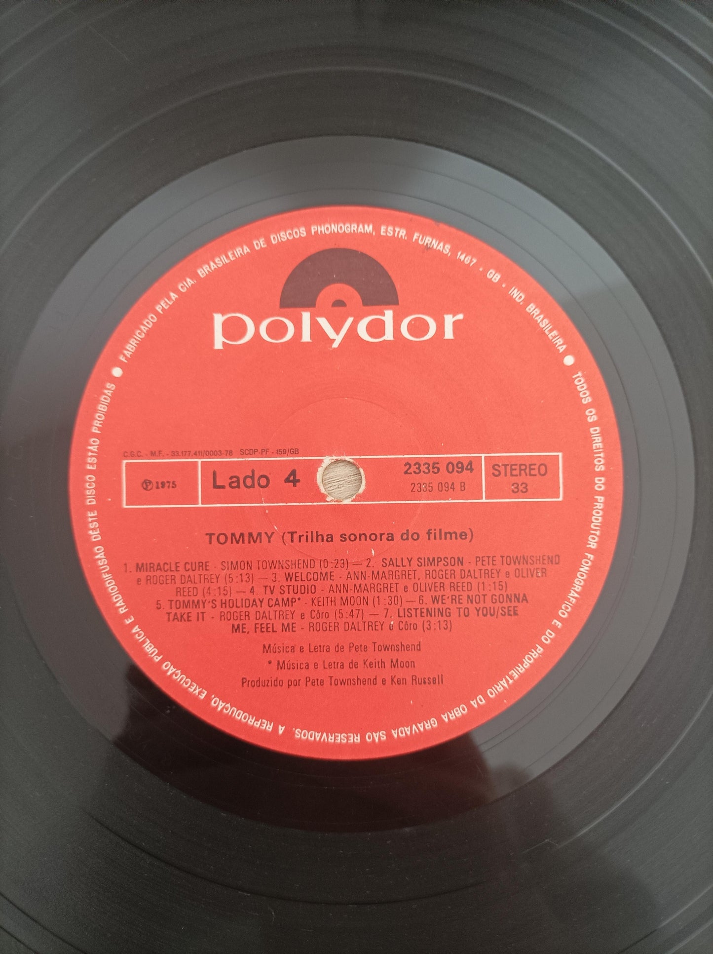 Lp Vinil Tommy 1975 Duplo Com Encarte