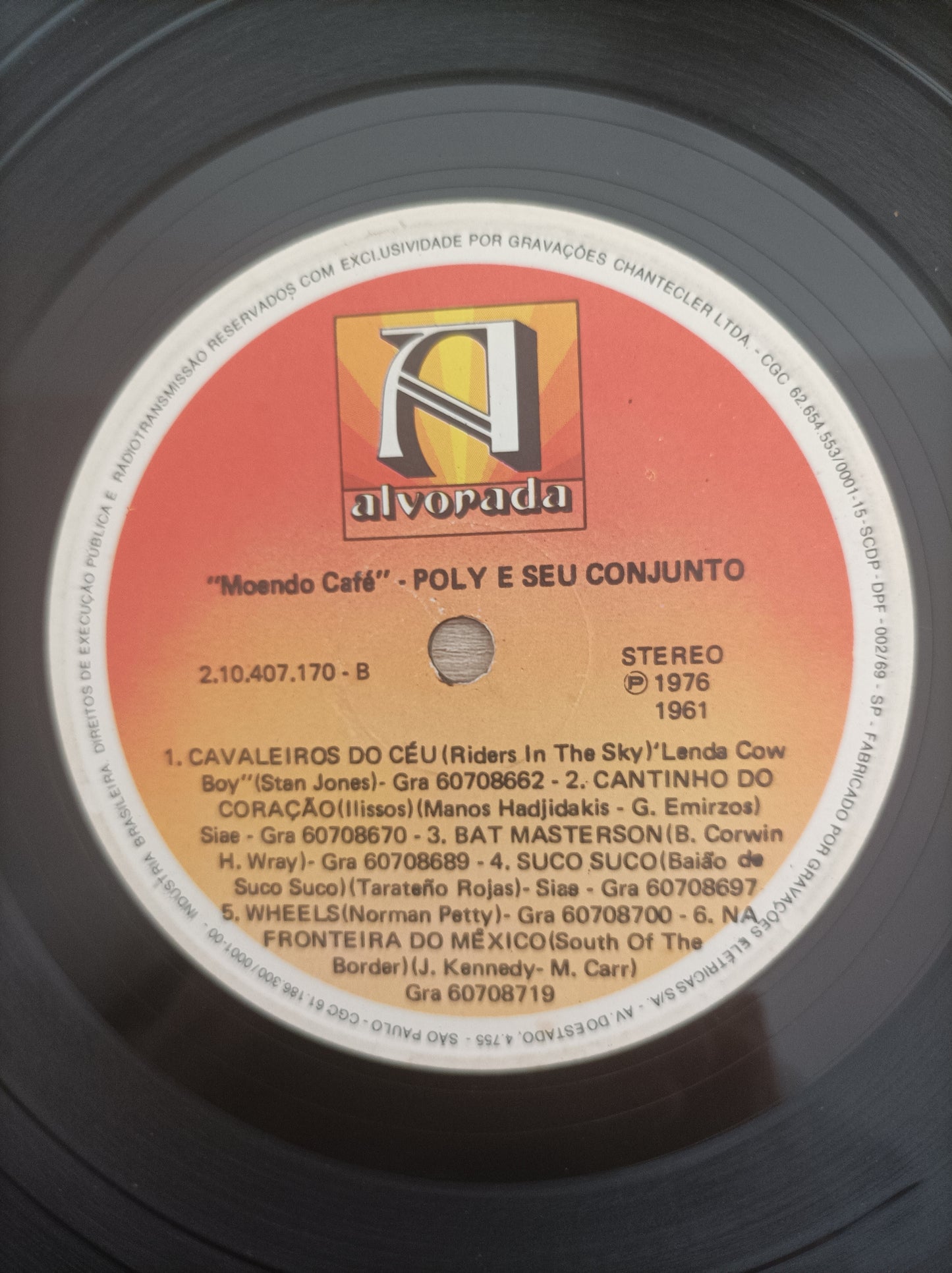 Lp Vinil Poly E Seu Conjunto Moendo Café