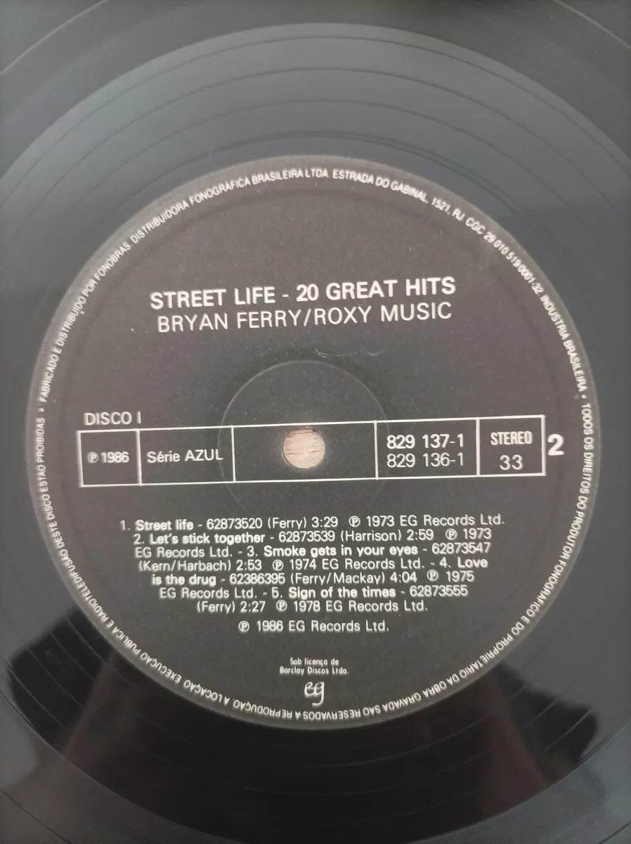 Lp Vinil Bryan Ferry Street Life 20 Great Hits Duplo