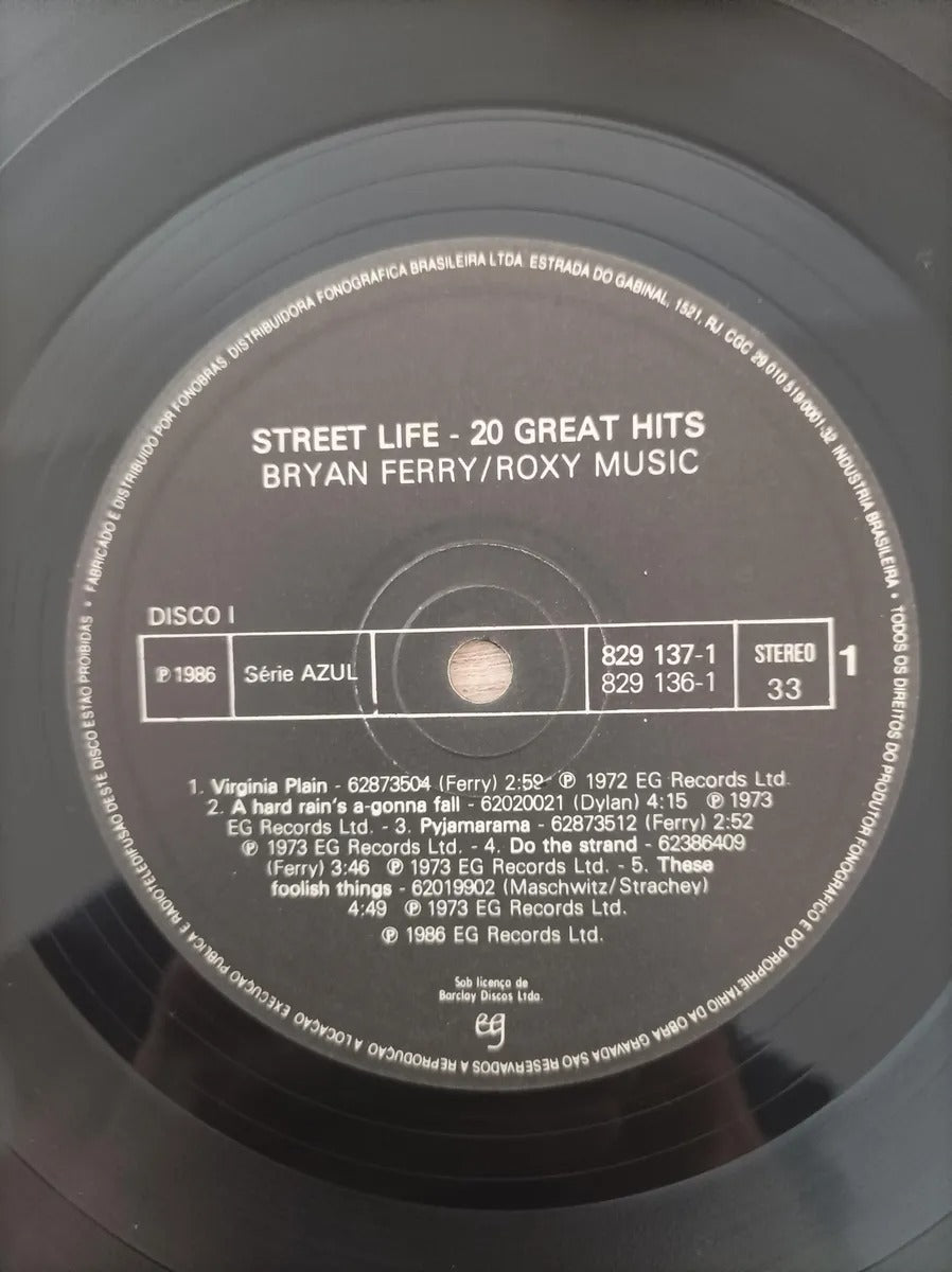 Lp Vinil Bryan Ferry Street Life 20 Great Hits Duplo