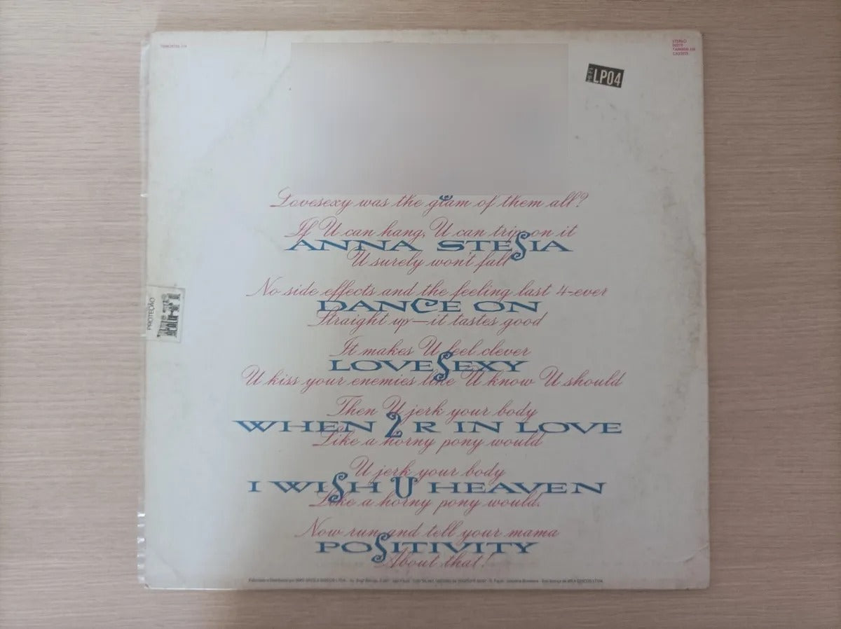 Lp Vinil Prince Lovesexy Com Encarte