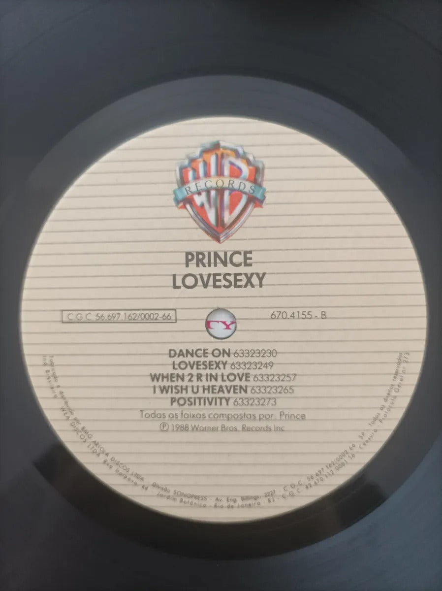 Lp Vinil Prince Lovesexy Com Encarte