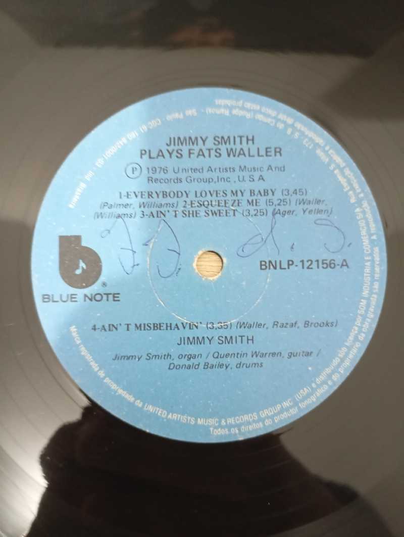 Lp Vinil Jimmy Smith Plays Fats Waller