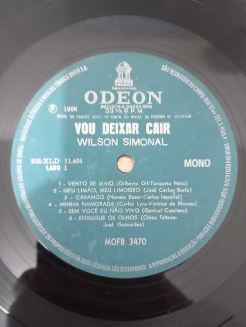 Lp Vinil Wilson Simonal Vou Deixar Cair