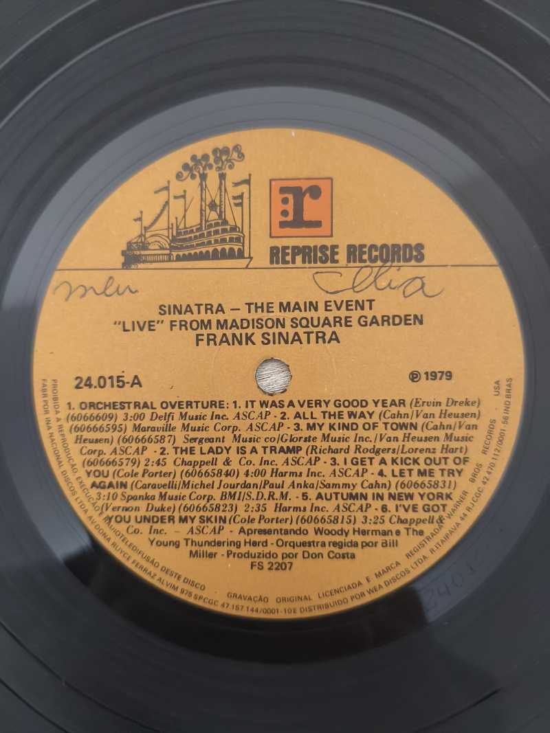 Lp Vinil Frank Sinatra The Main Event Live