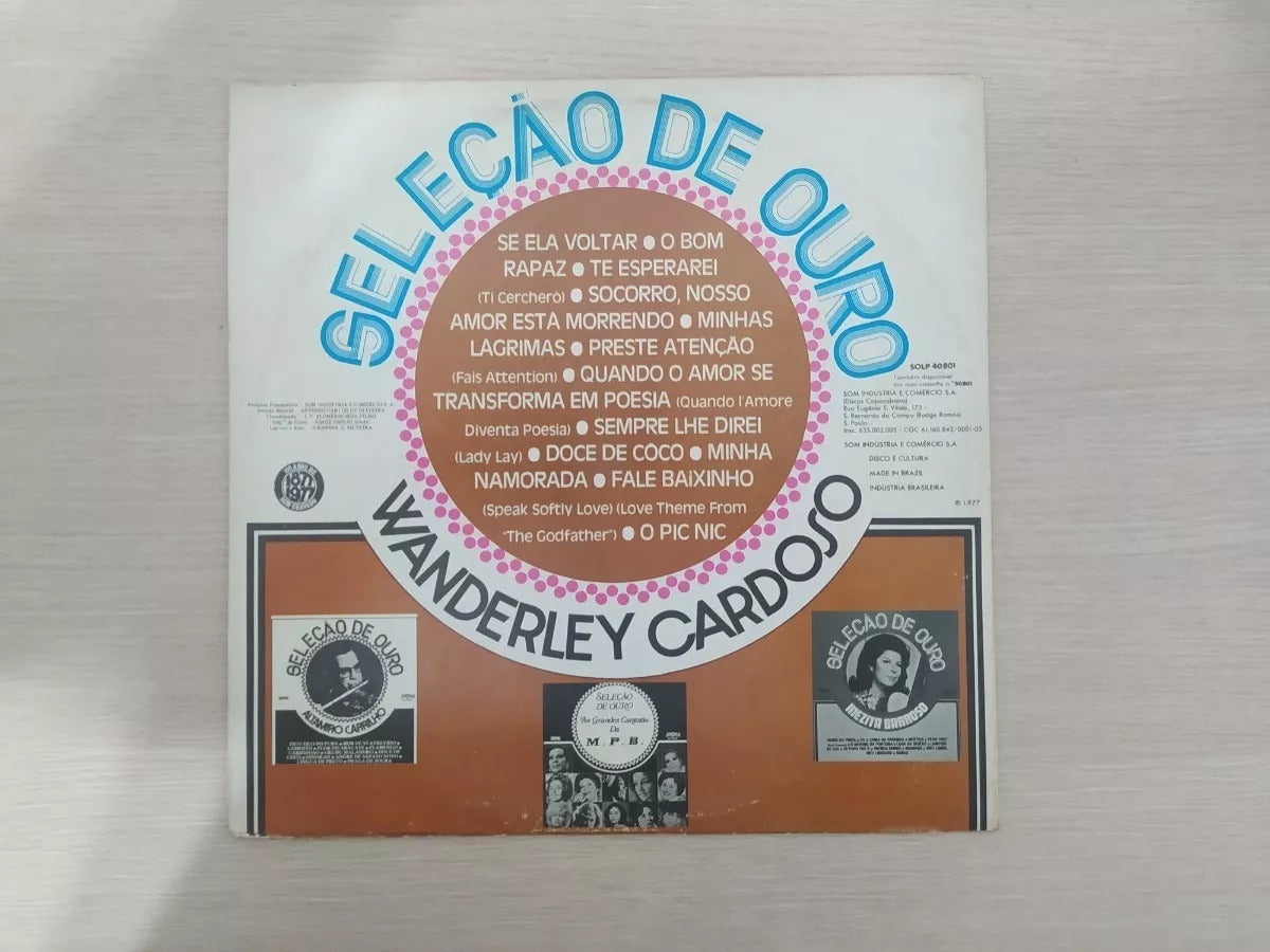 Lp Vinil Wanderley Cardoso Seleção De Ouro