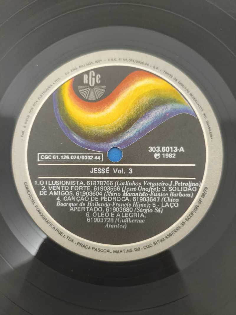 Lp Vinil Jessé 1982 Com Encarte