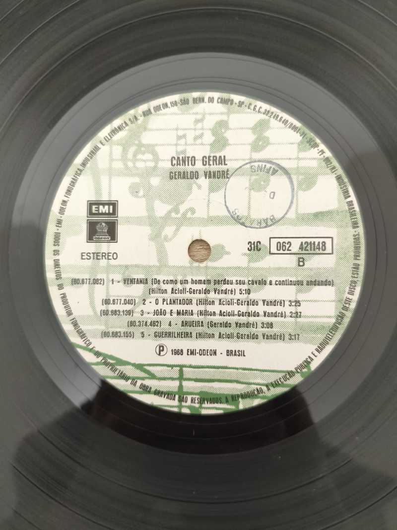Lp Vinil Geraldo Vandré Canto Geral