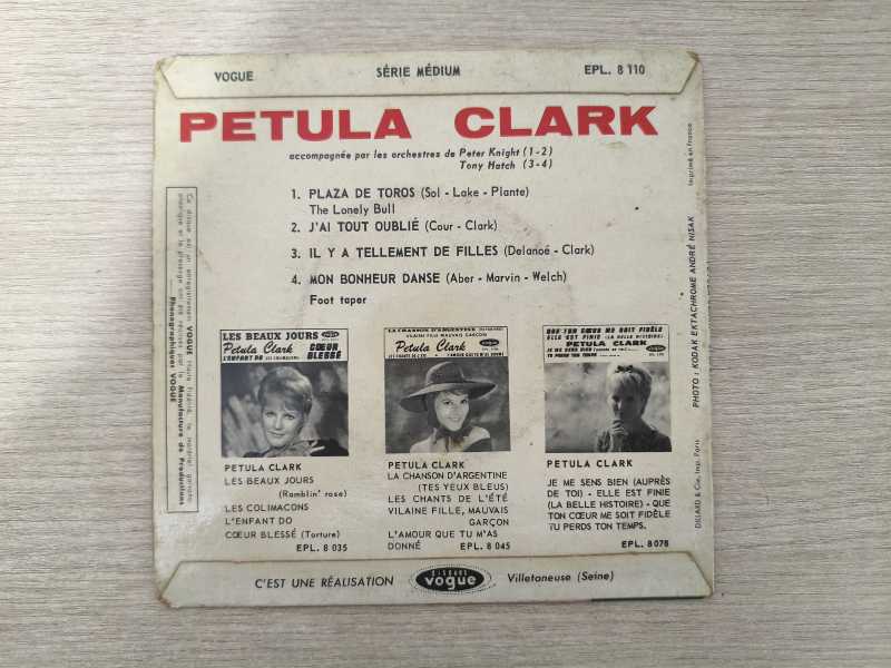 Compacto Vinil Petula Clark Plaza De Toros Importado