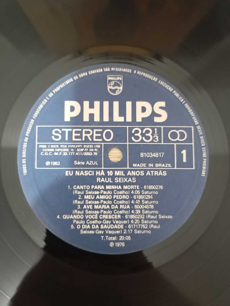 Lp Vinil Raul Seixas Há 10 Mil Anos Atrás