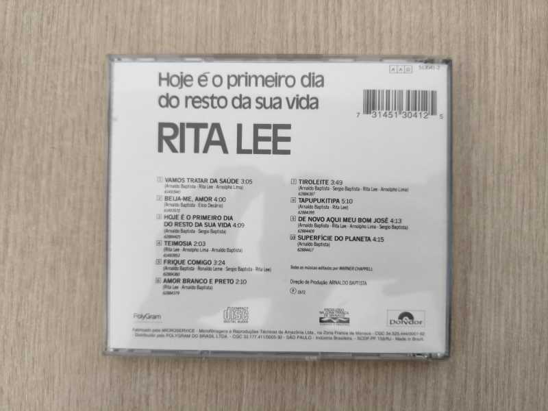 CD Rita Lee Hoje É O Primeiro Dia Do Resto Da Sua Vida