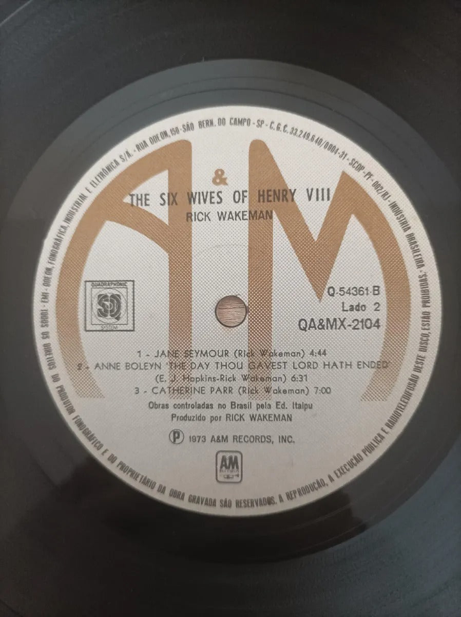 Lp Vinil Rick Wakeman The Six Wives Of Henry Viii