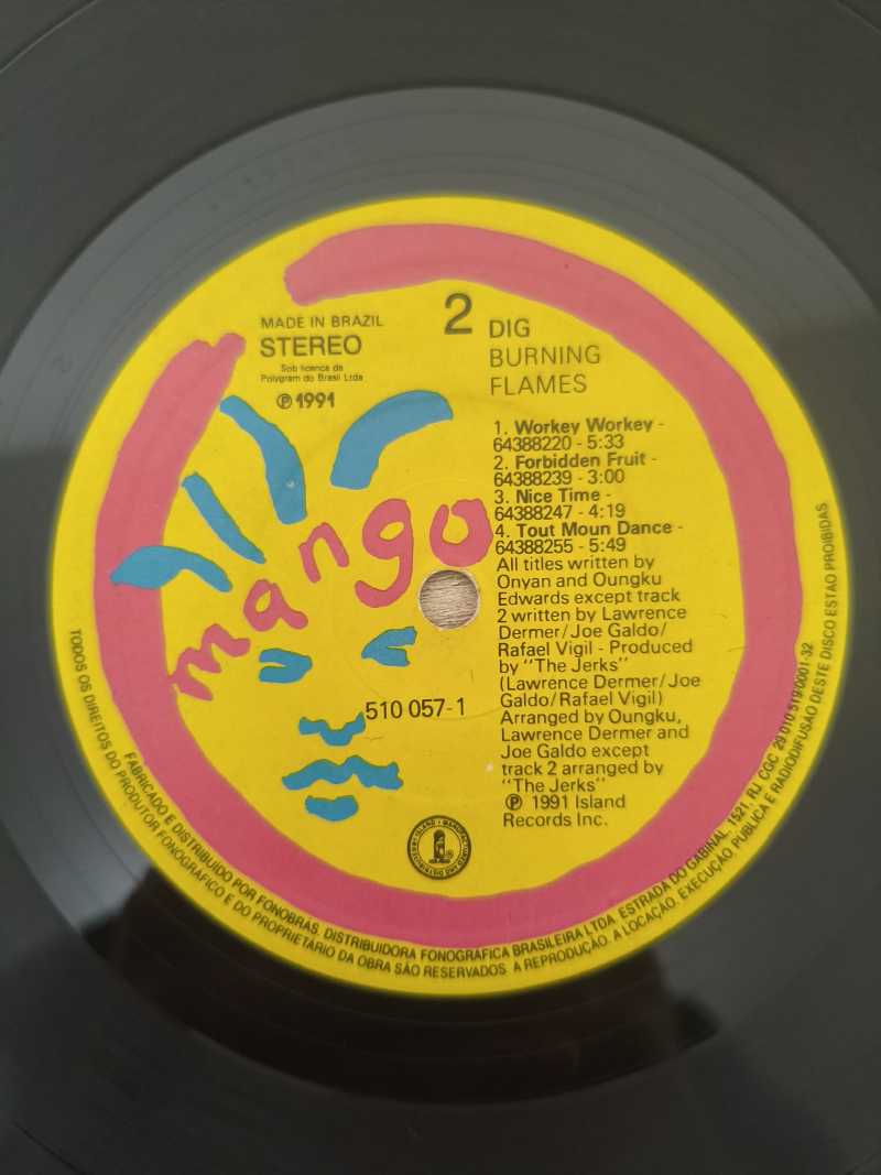 Lp Vinil Burning Flames Dig