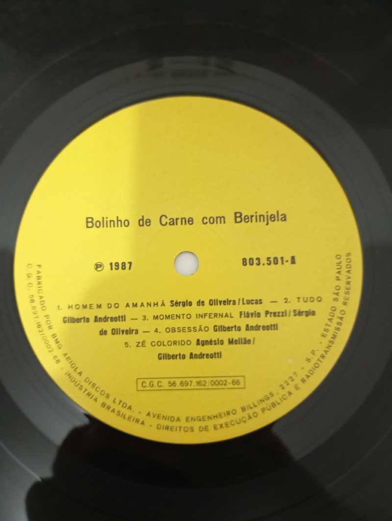 Lp Vinil Bolinho De Carne Com Berinjela Tudo Com Encarte