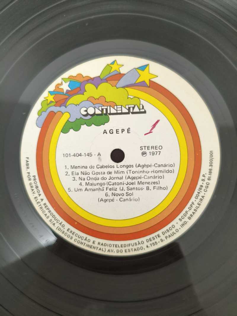 Lp Vinil Agepê 1977 Com Encarte