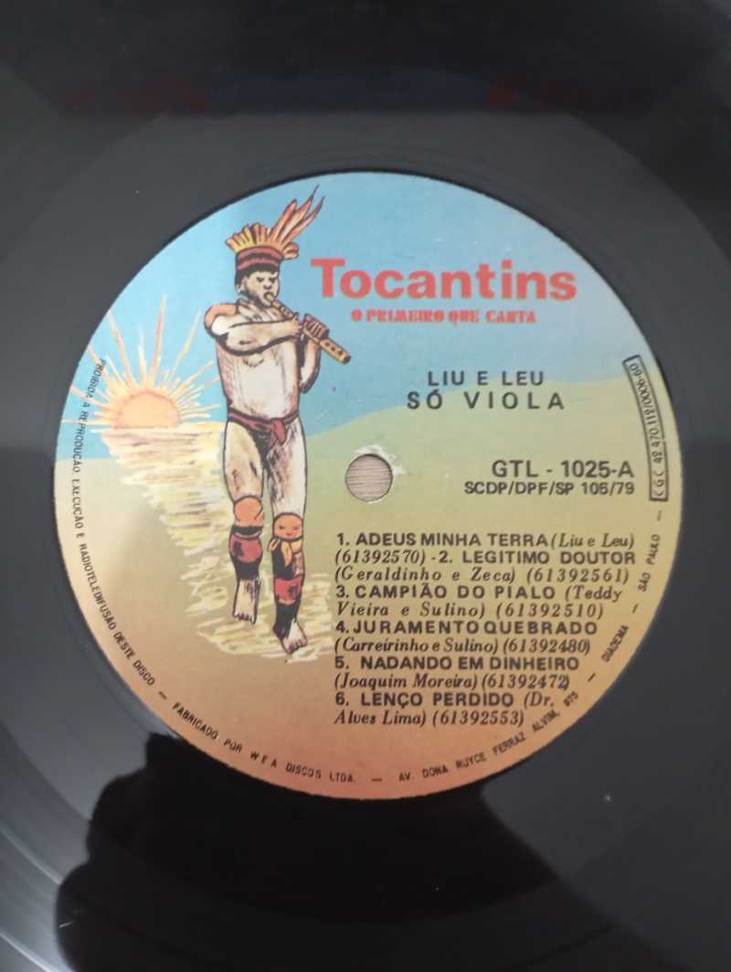 Lp Vinil Liu e Léu Adeus Minha Terra Só Moda de Viola