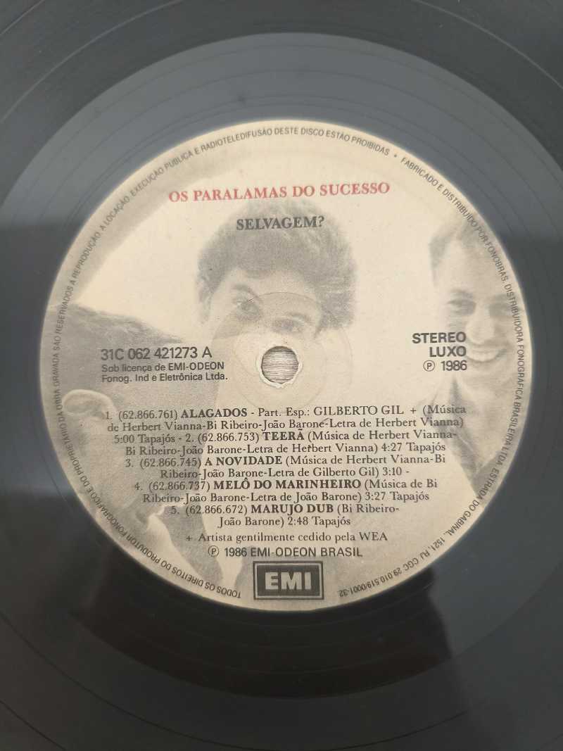 Lp Vinil Os Paralamas Do Sucesso Selvagem?