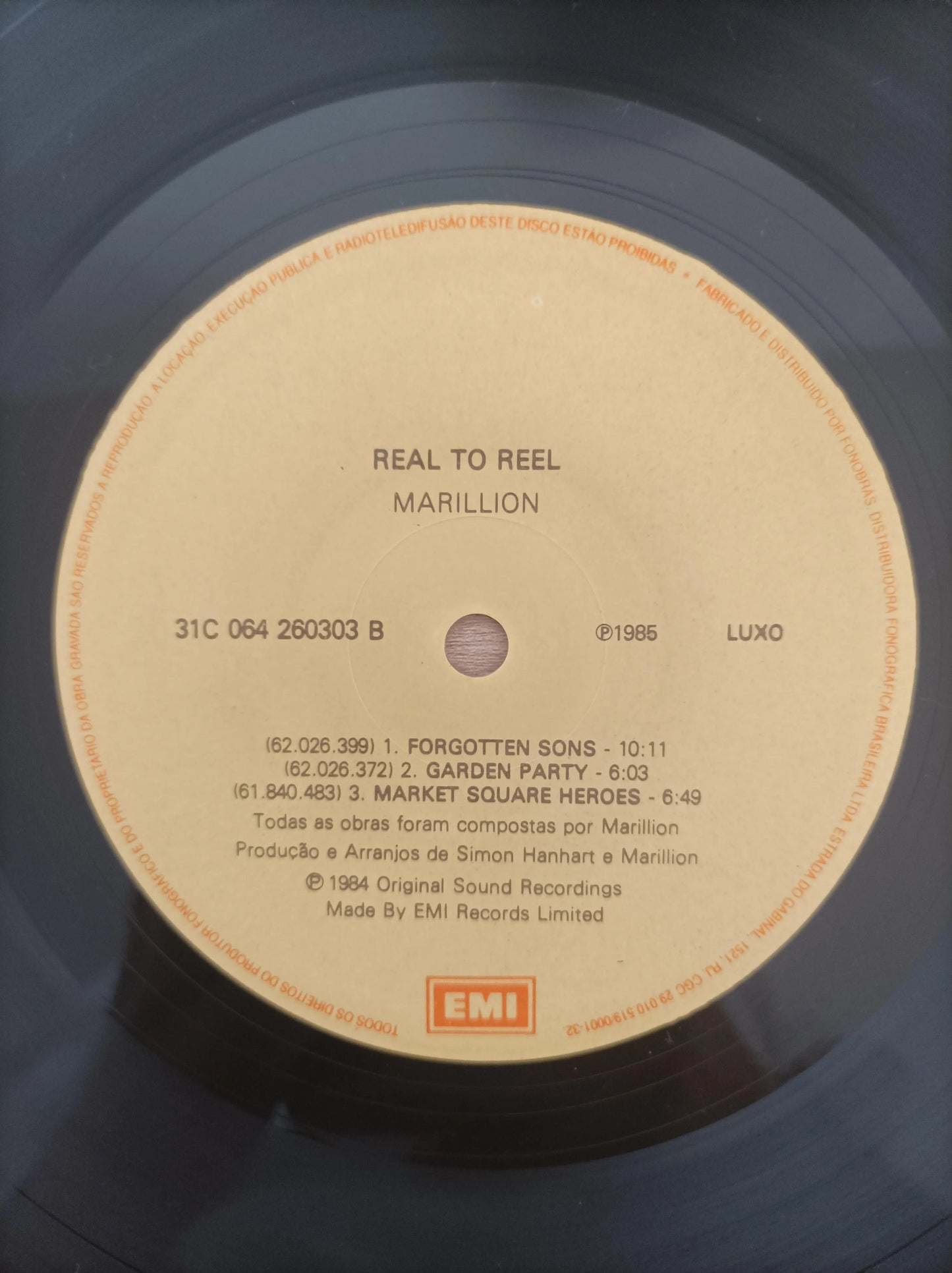 Lp Vinil Marillion Real To Reel
