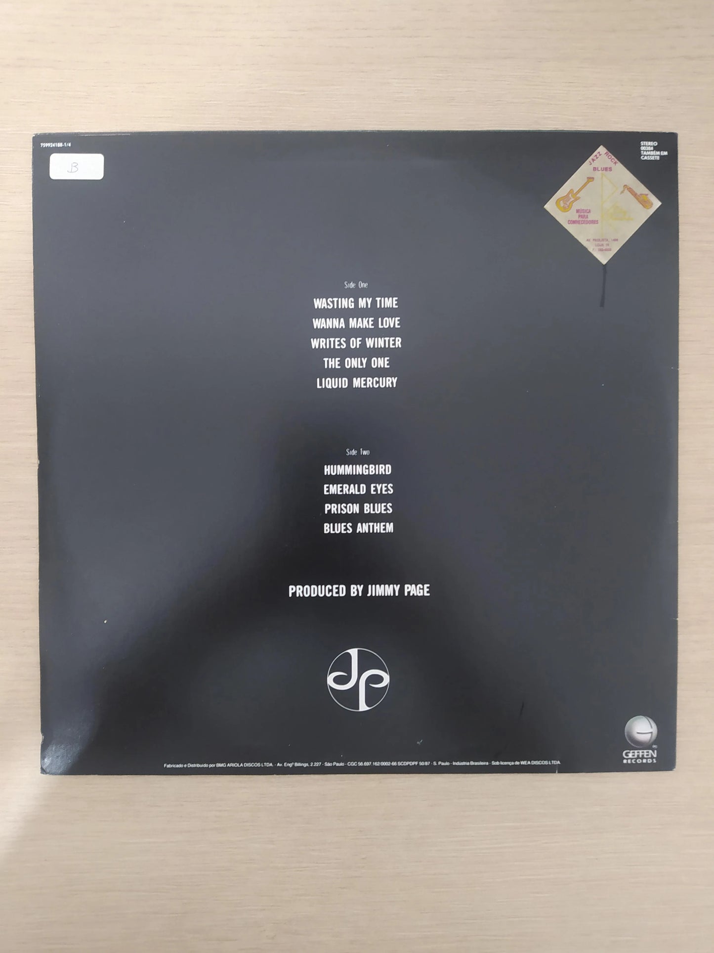 Lp Vinil Jimmy Page Outrider Com Encarte