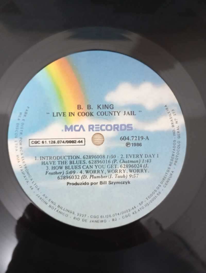 Lp Vinil B.B. King Live In Cook County Jail