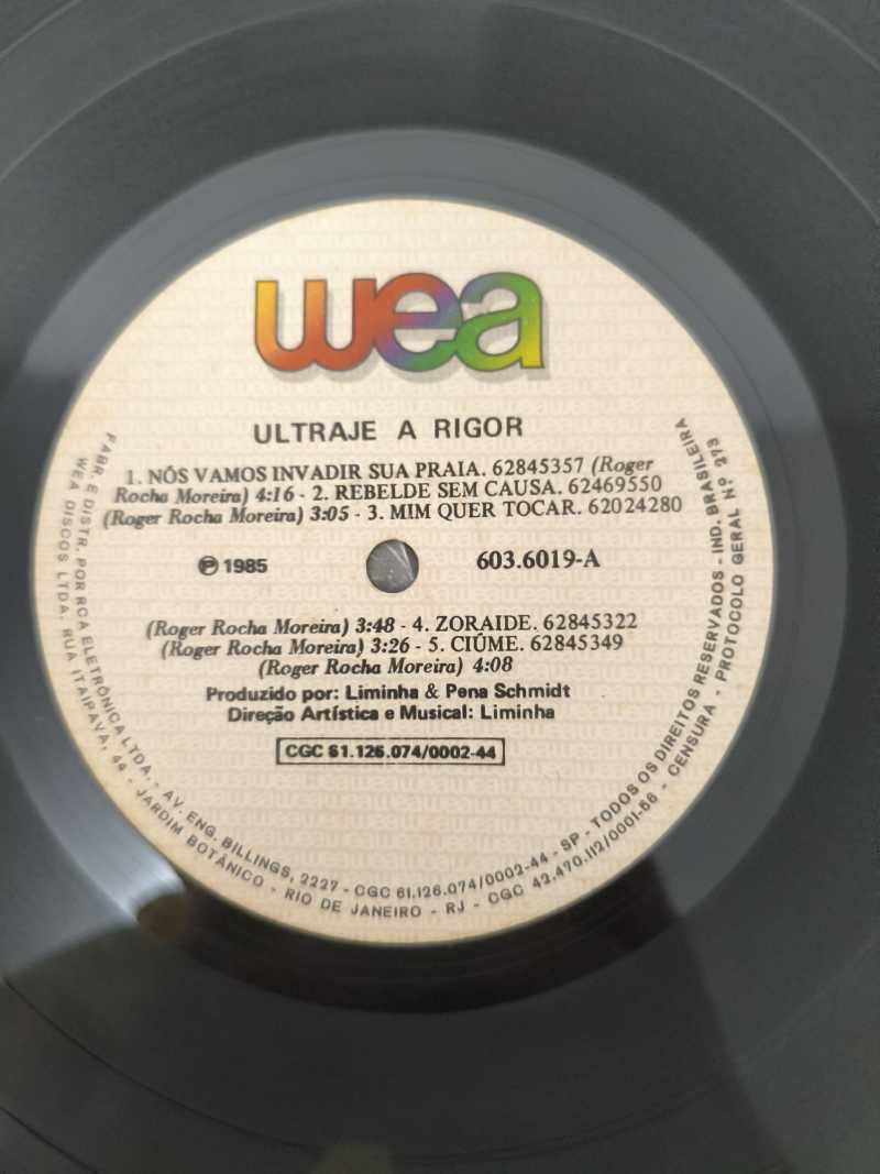 Lp Vinil Ultraje A Rigor Nós Vamos Invadir Praia C/ Encarte