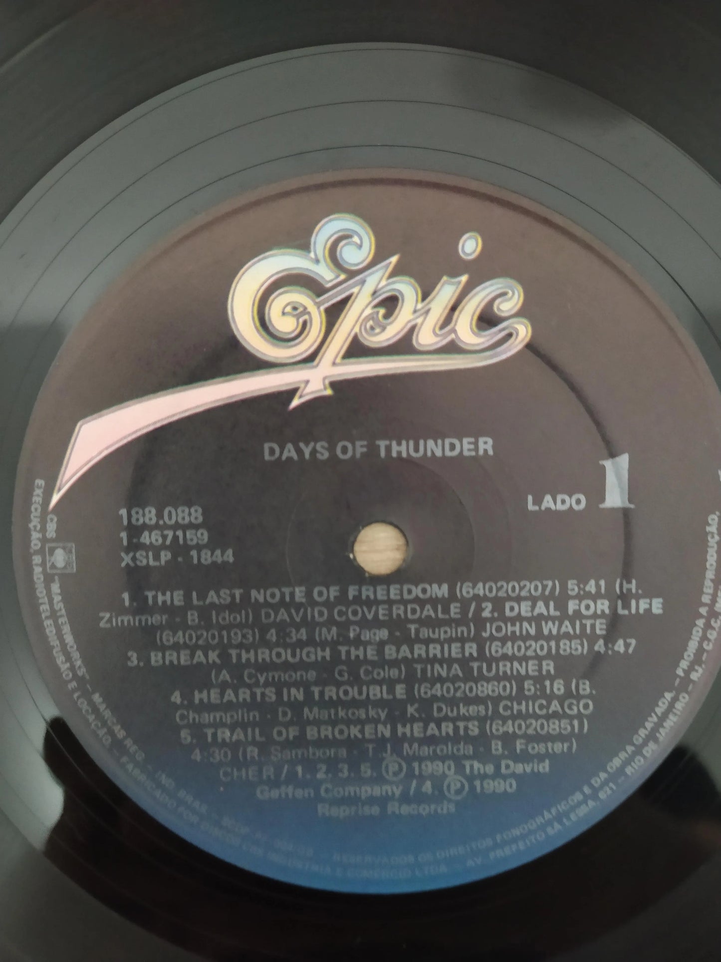 Disco Vinil Days Of Thunder A
