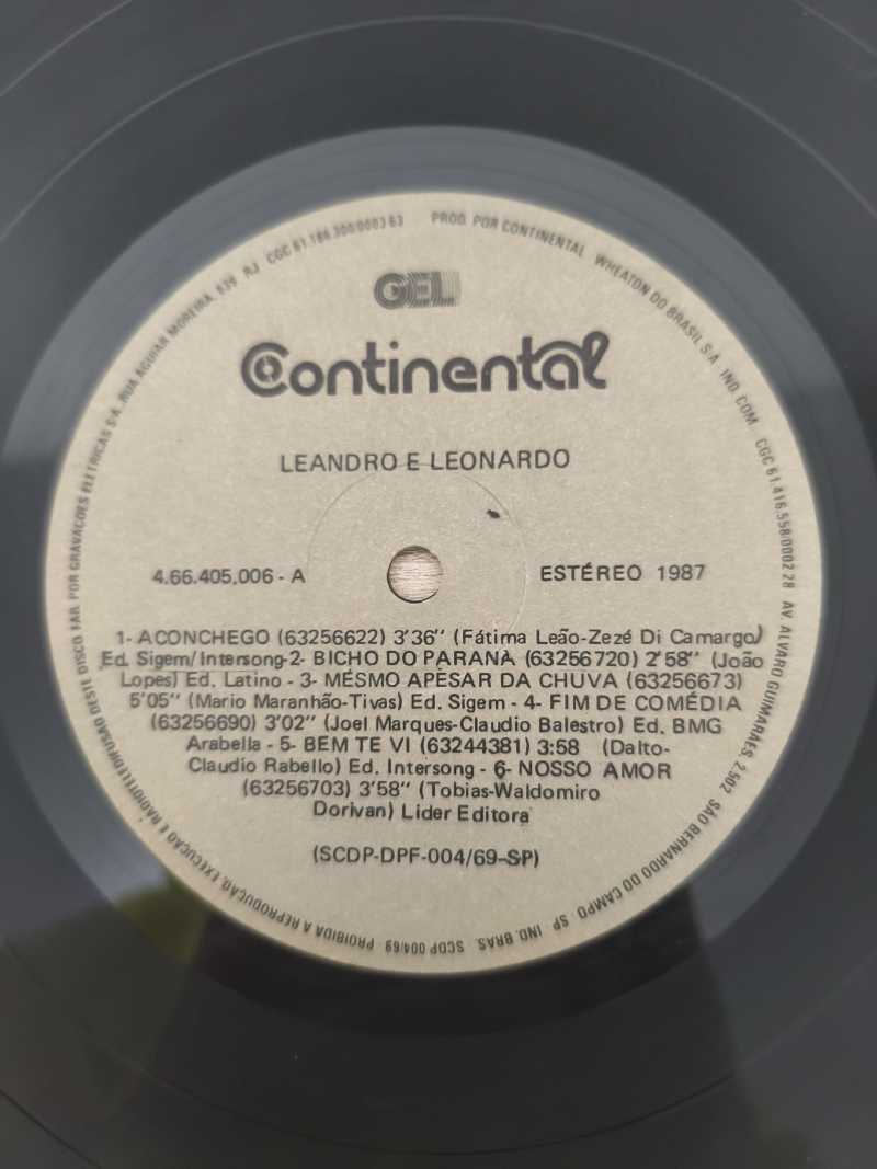 Lp Vinil Leandro & Leonardo 1987