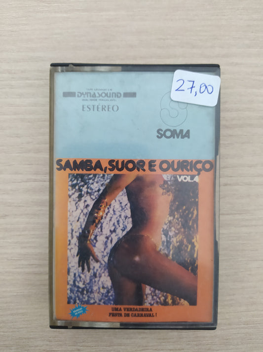 Fita K7 Cassete Samba, Suor e Ouriço Vol. 4