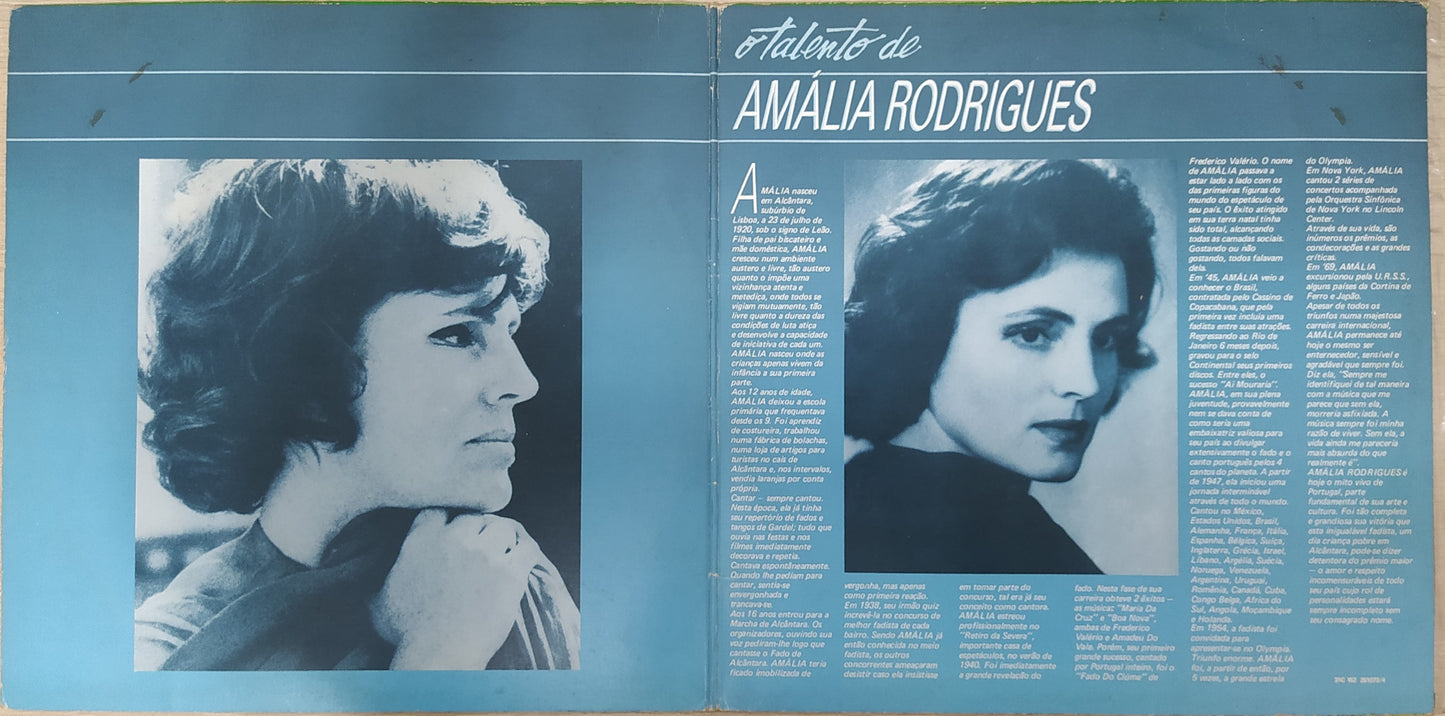 Lp Vinil Amália Rodrigues O Talento De Duplo