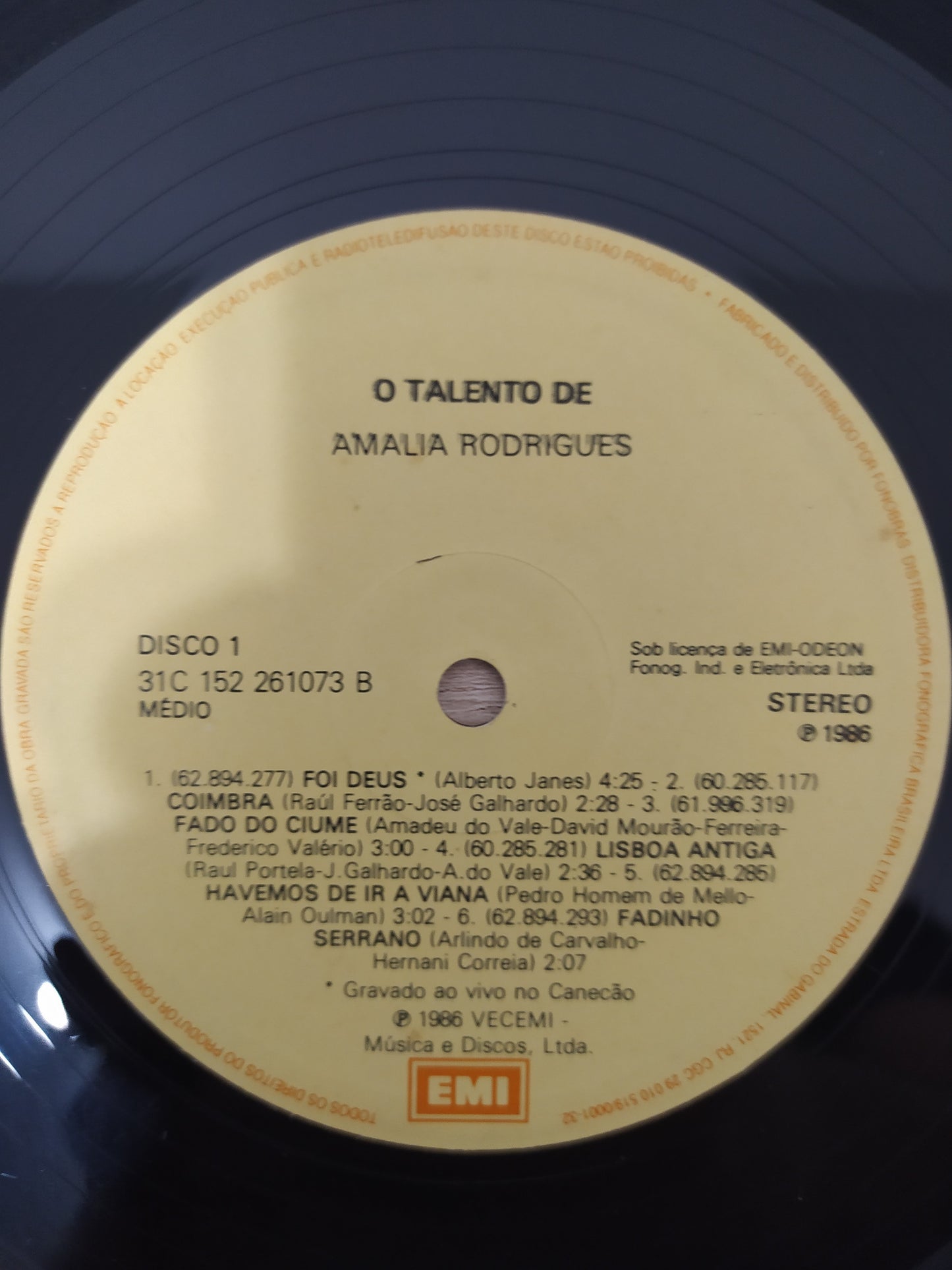 Lp Vinil Amália Rodrigues O Talento De Duplo