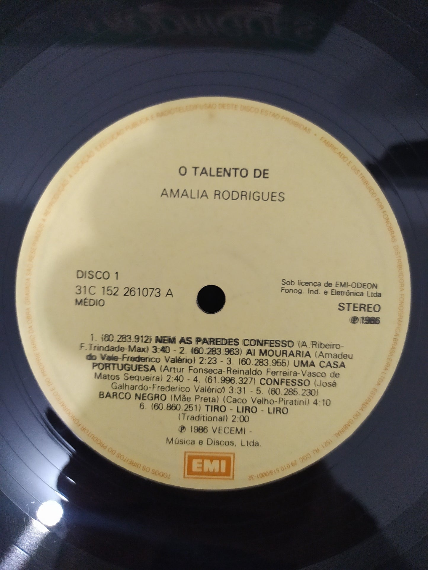 Lp Vinil Amália Rodrigues O Talento De Duplo