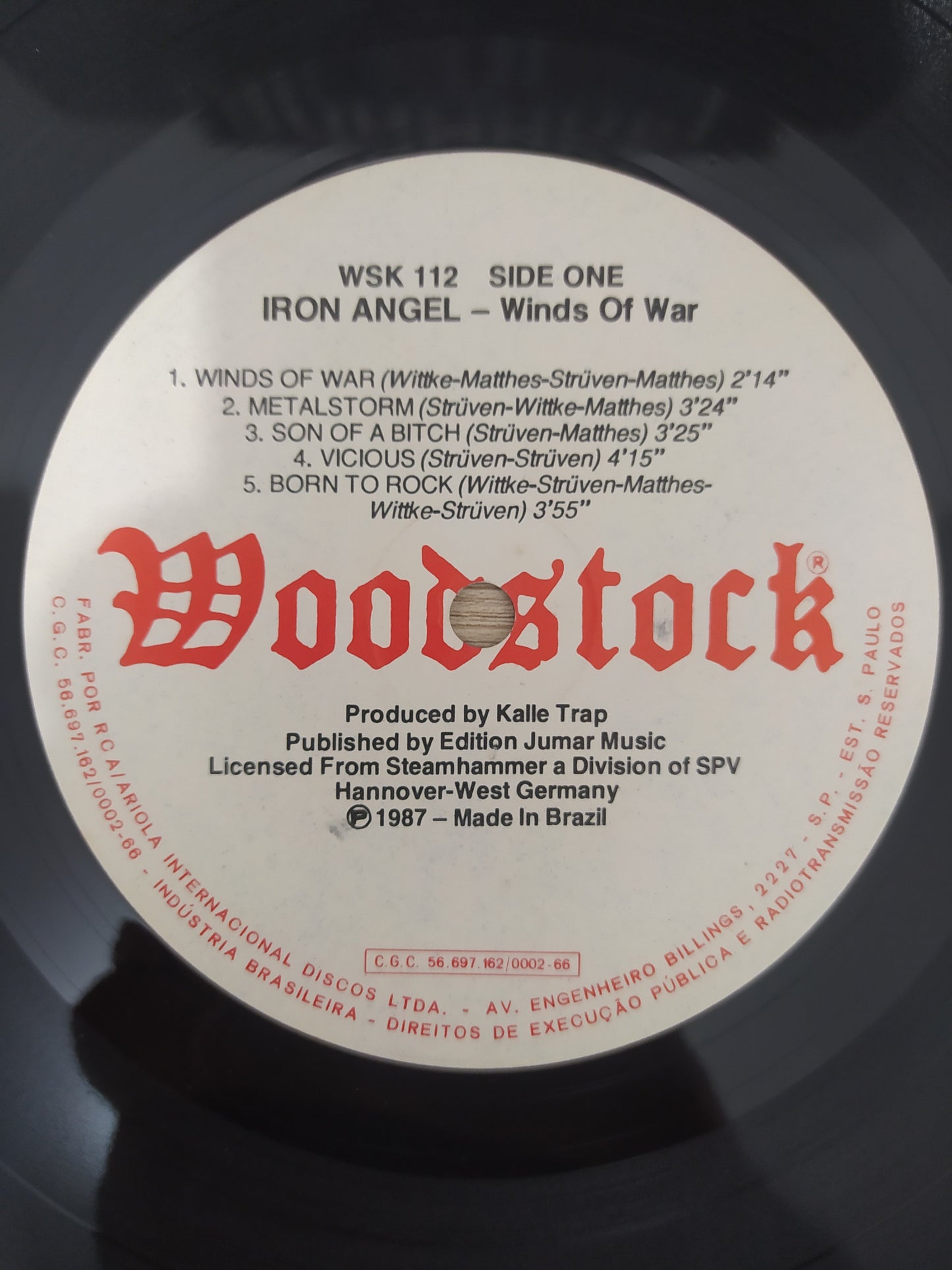 Lp Vinil Iron Angel Winds Of War