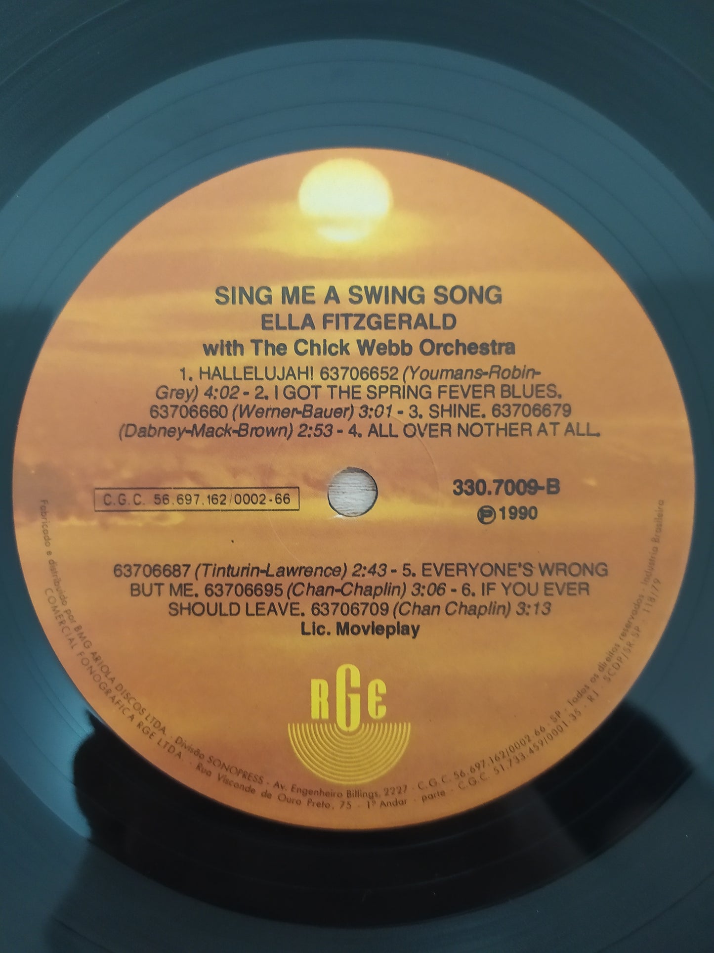 Lp Vinil Ella Fitzgerald & Chick Webb Sing Me A Swing Song