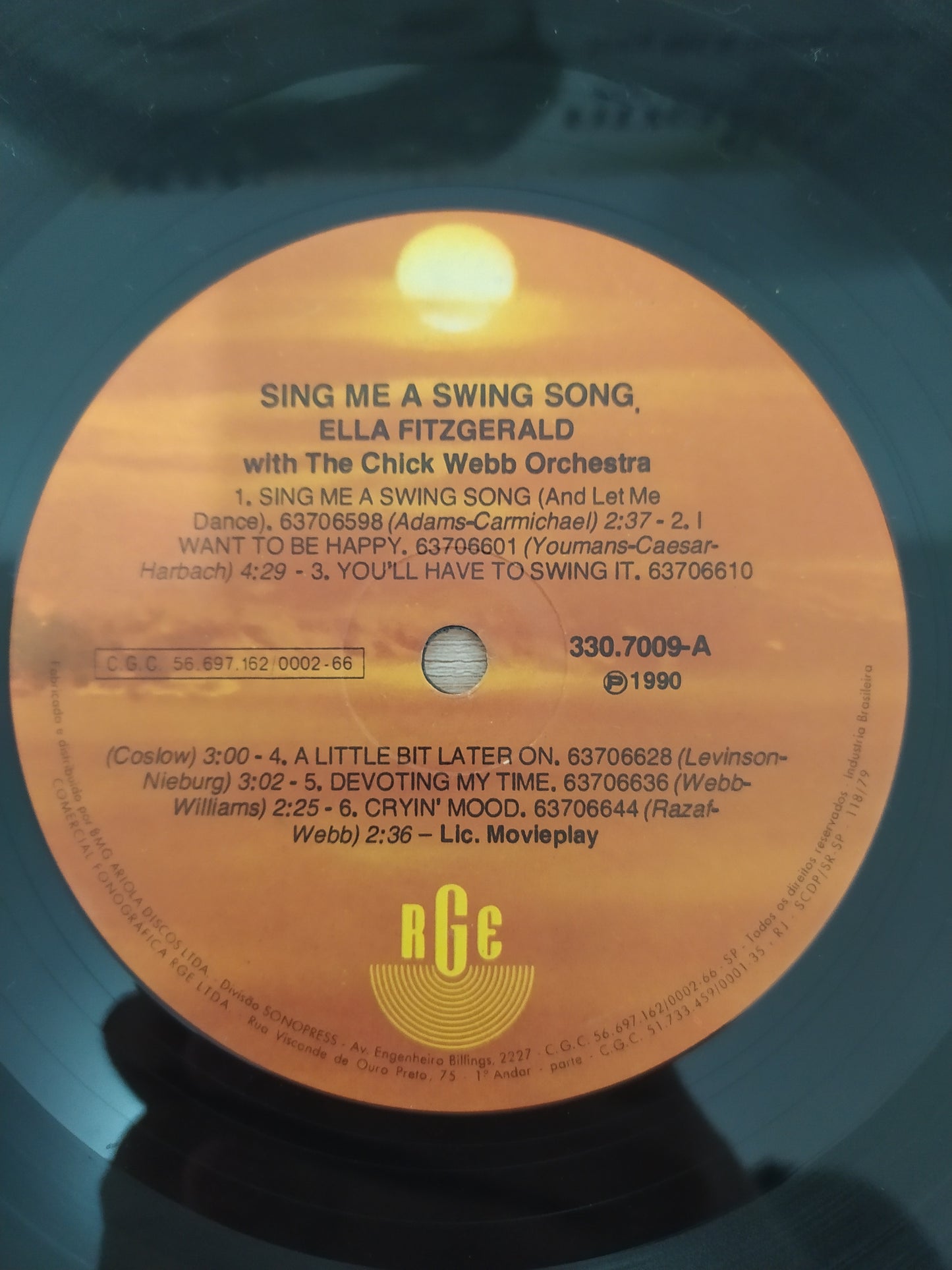 Lp Vinil Ella Fitzgerald & Chick Webb Sing Me A Swing Song