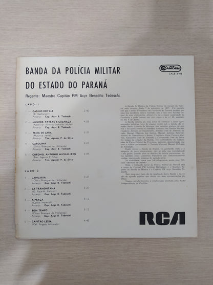 Lp Vinil Banda Da Polícia Militar do Estado do Paraná