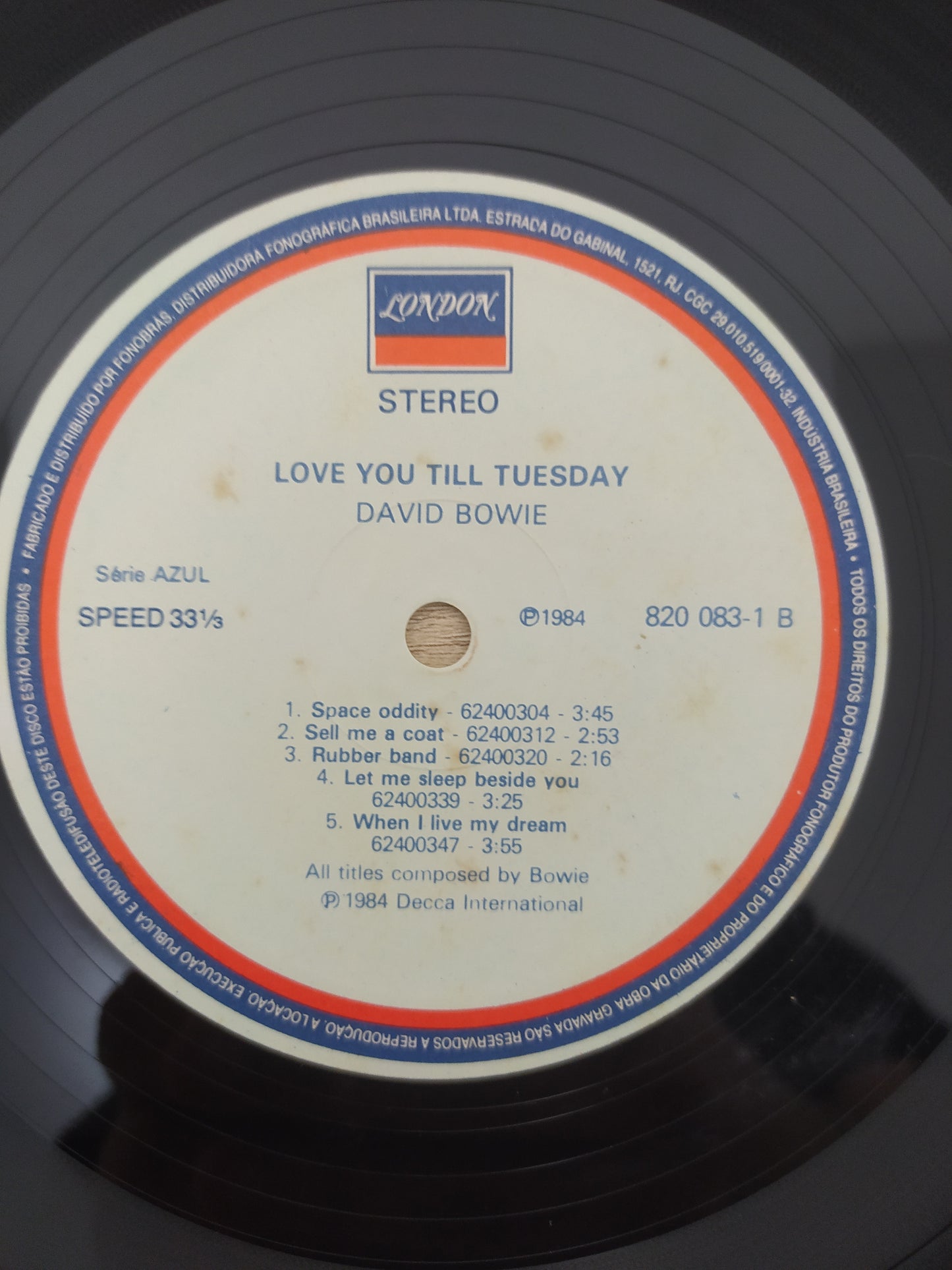 Lp Vinil David Bowie Love You Till Tuesday