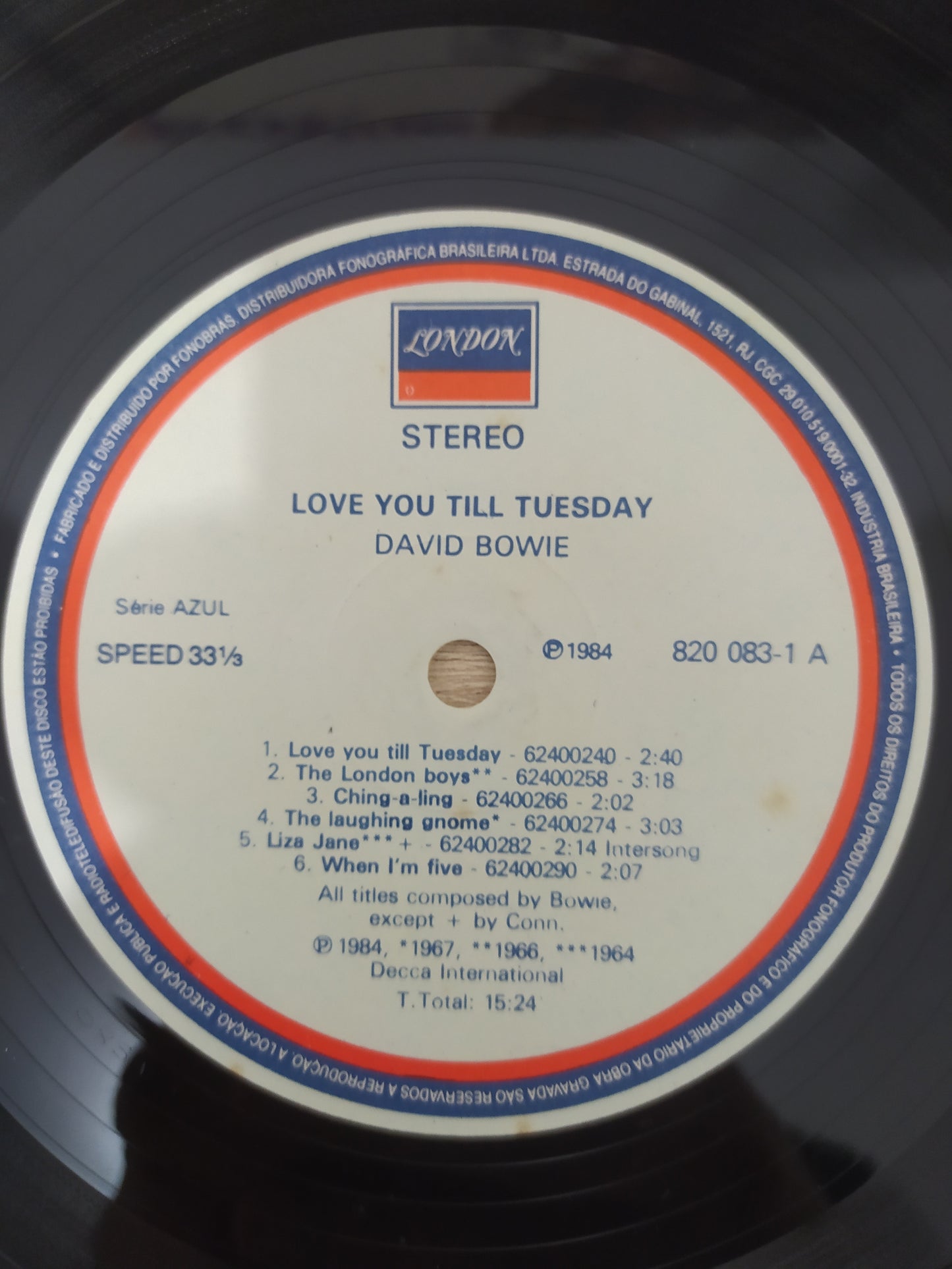 Lp Vinil David Bowie Love You Till Tuesday