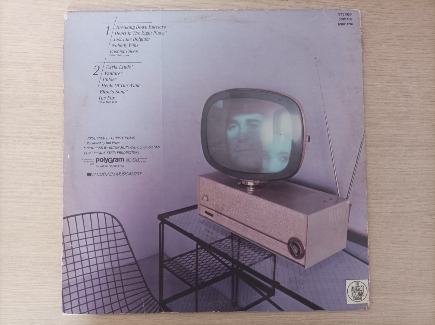 Lp Vinil Elton John The Fox Com encarte