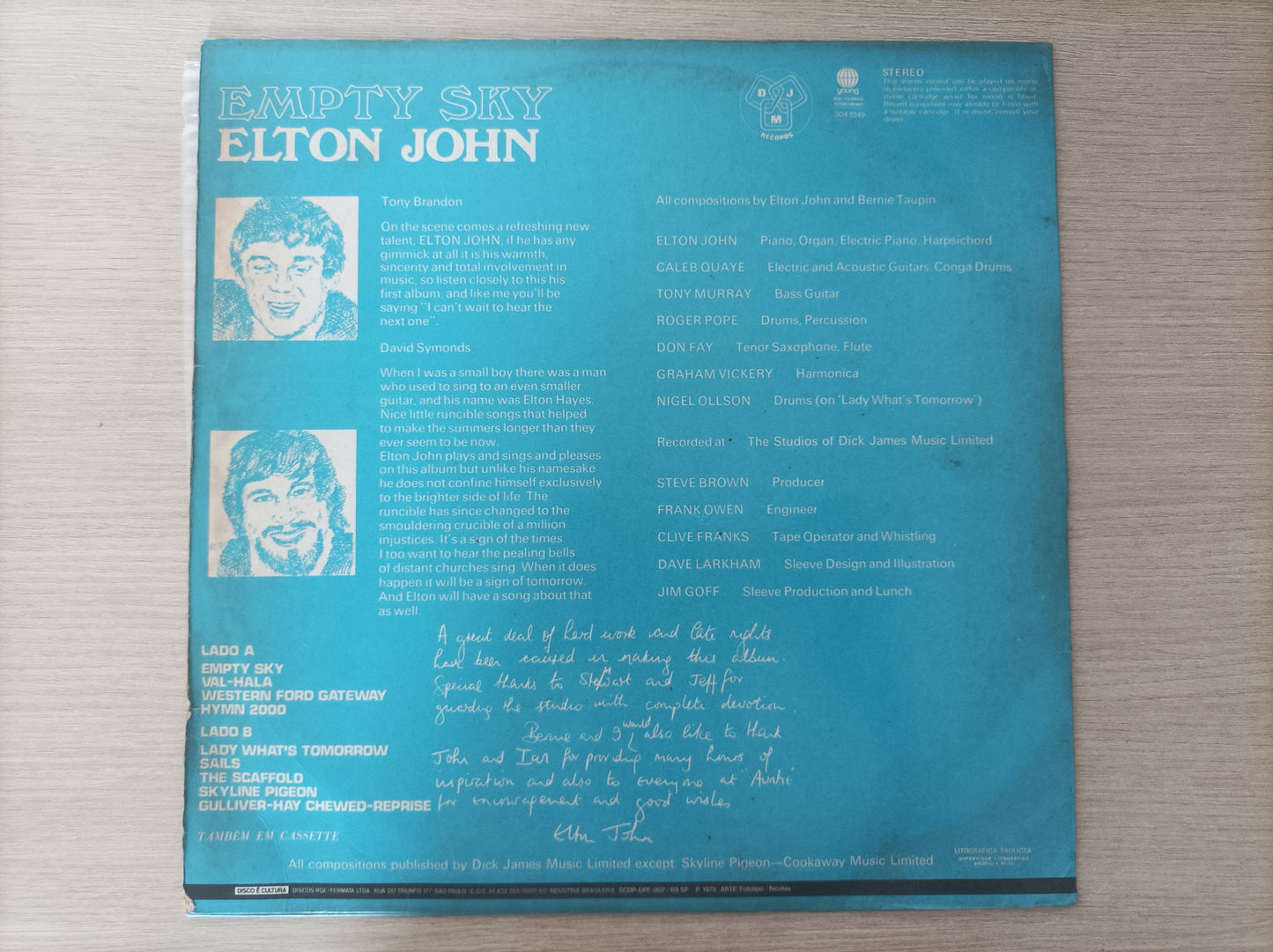 Lp Vinil Elton John Empty Sky