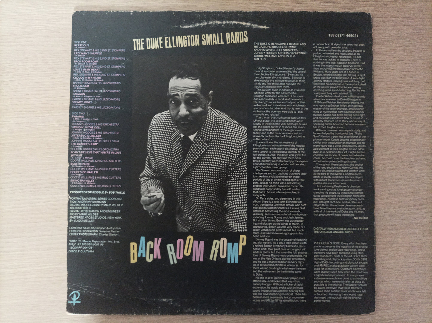 Disco Vinil Back Room Romp Duke Ellington Small Bands A