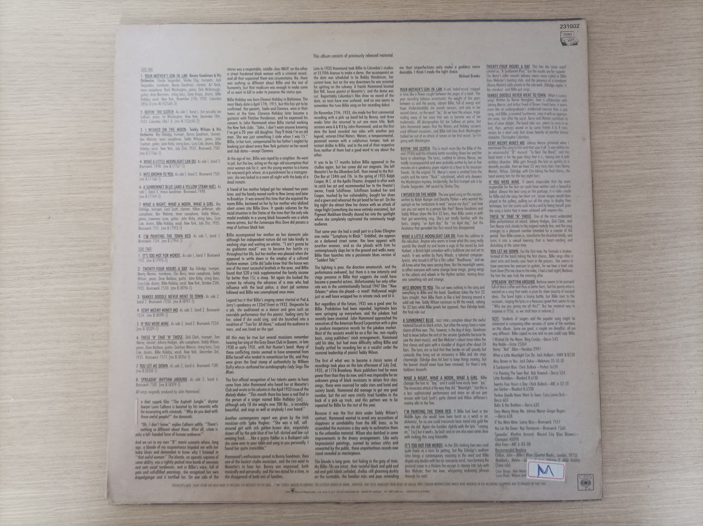 Lp Vinil Billie Holiday The Quintessential Vol. 1