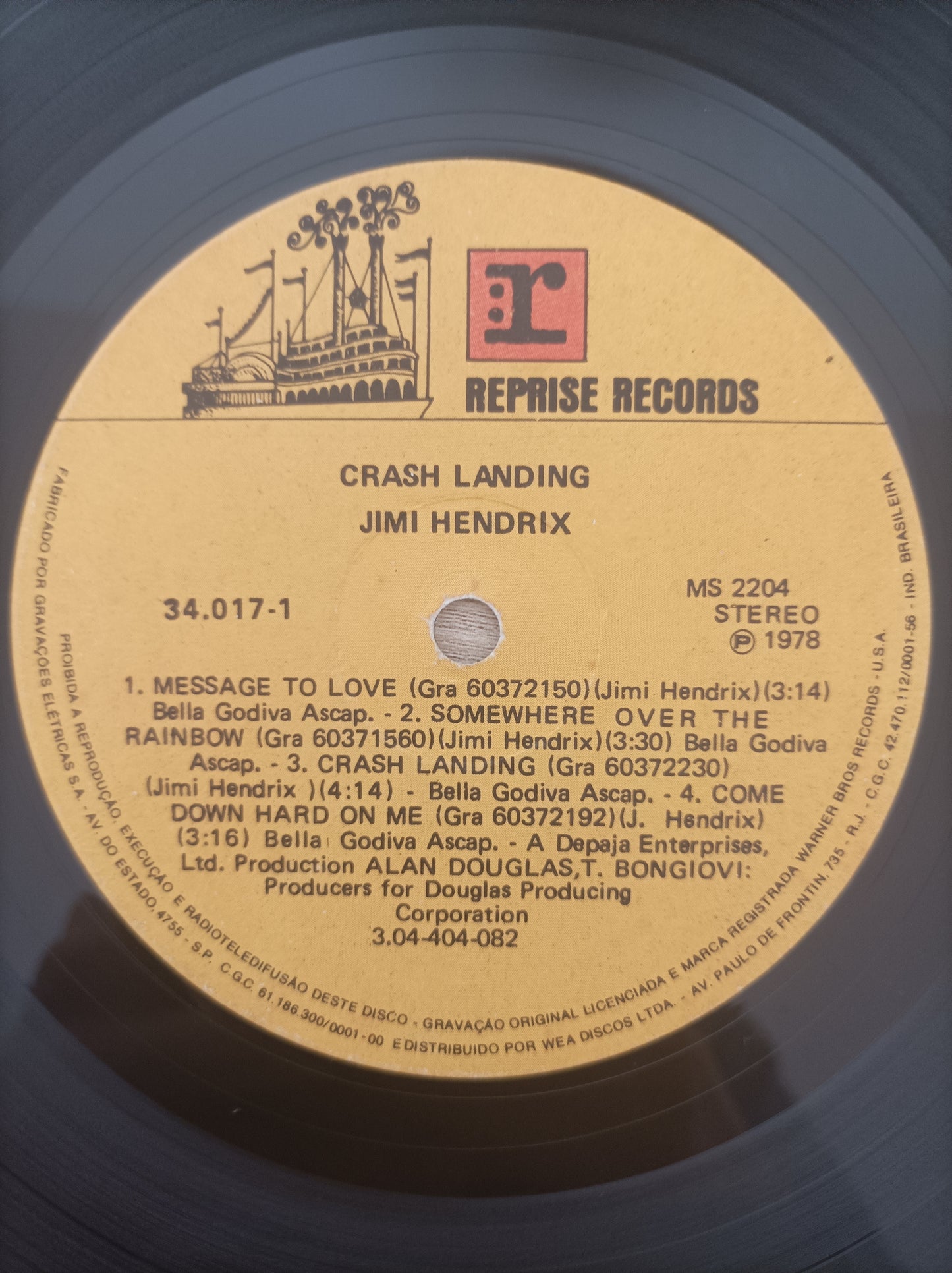 Lp Vinil Jimi Hendrix Crash Landing Duplo