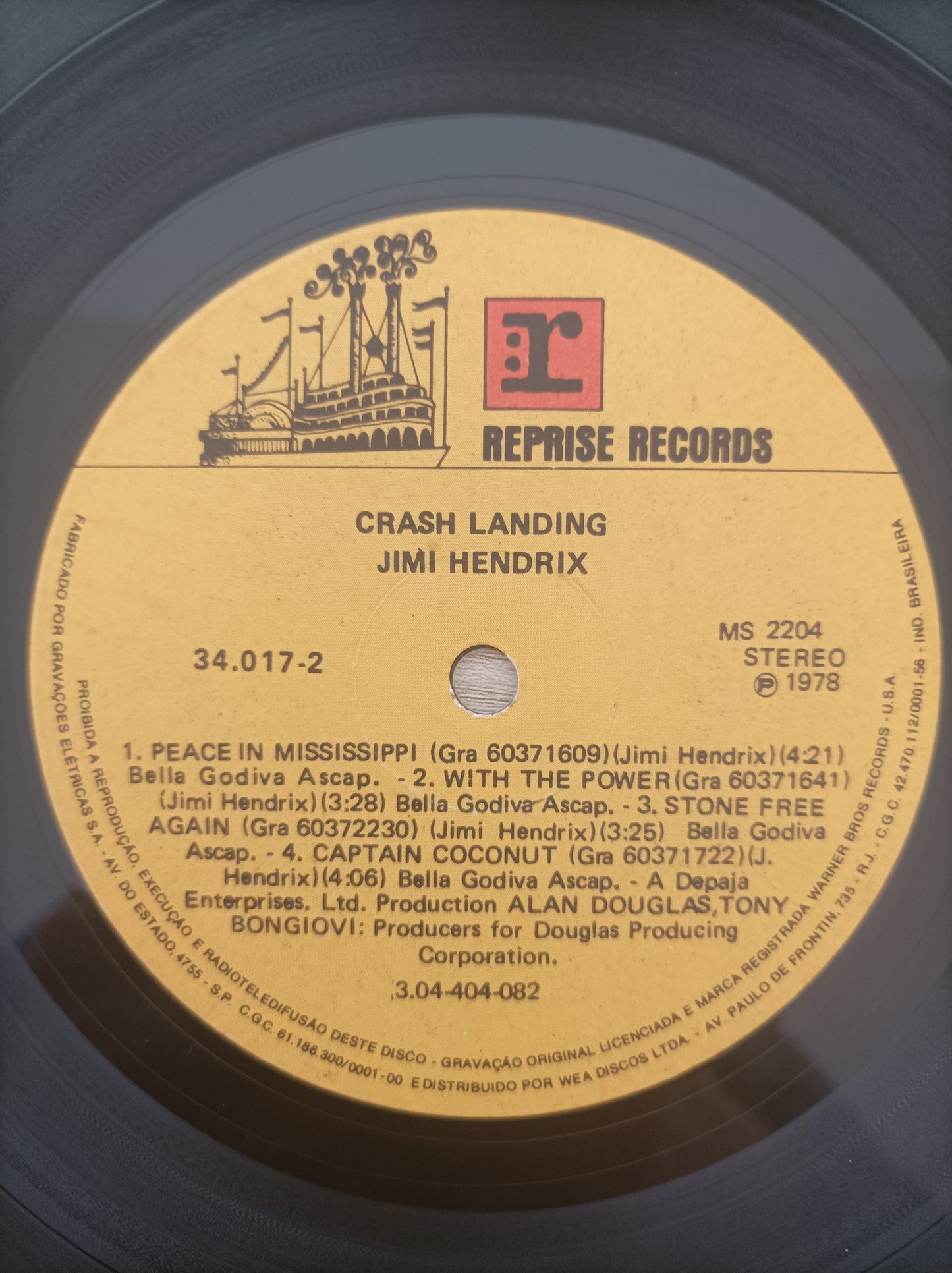 Lp Vinil Jimi Hendrix Crash Landing Duplo