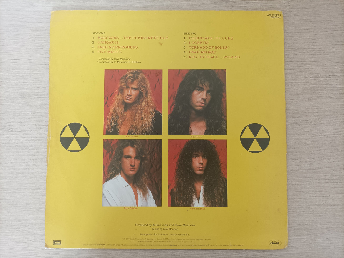 Lp Vinil Megadeth Rust in Peace Com encarte